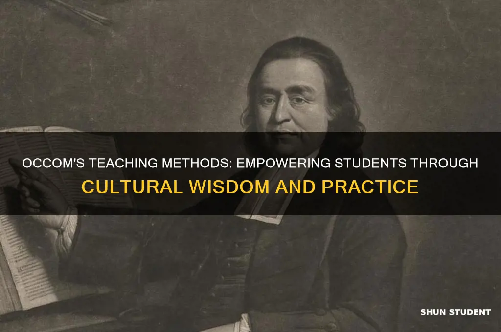 how does occom teach his students
