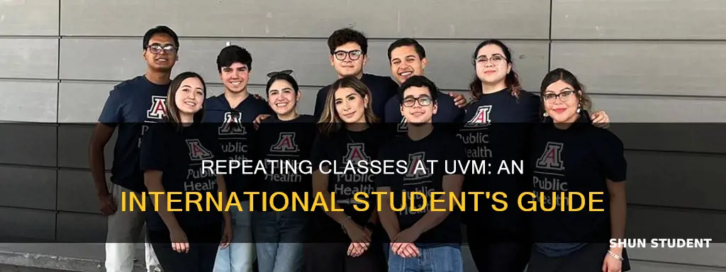 how does repeating class at uvm international students