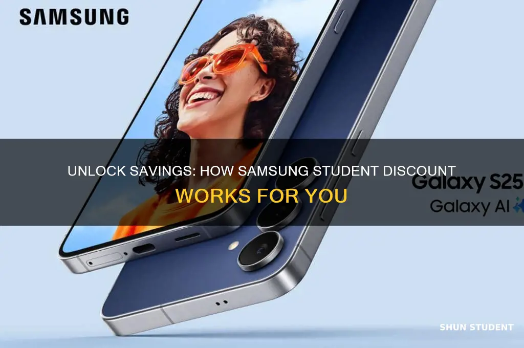 how does samsung student discount work