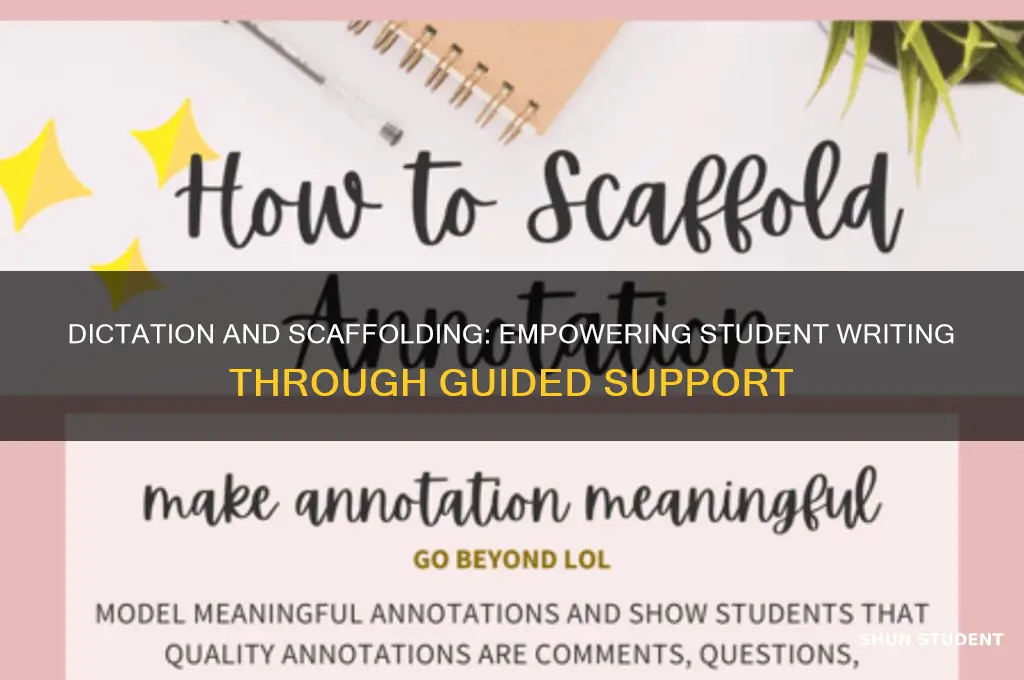 how does student dictation and teacher scaffolding lea foster writing