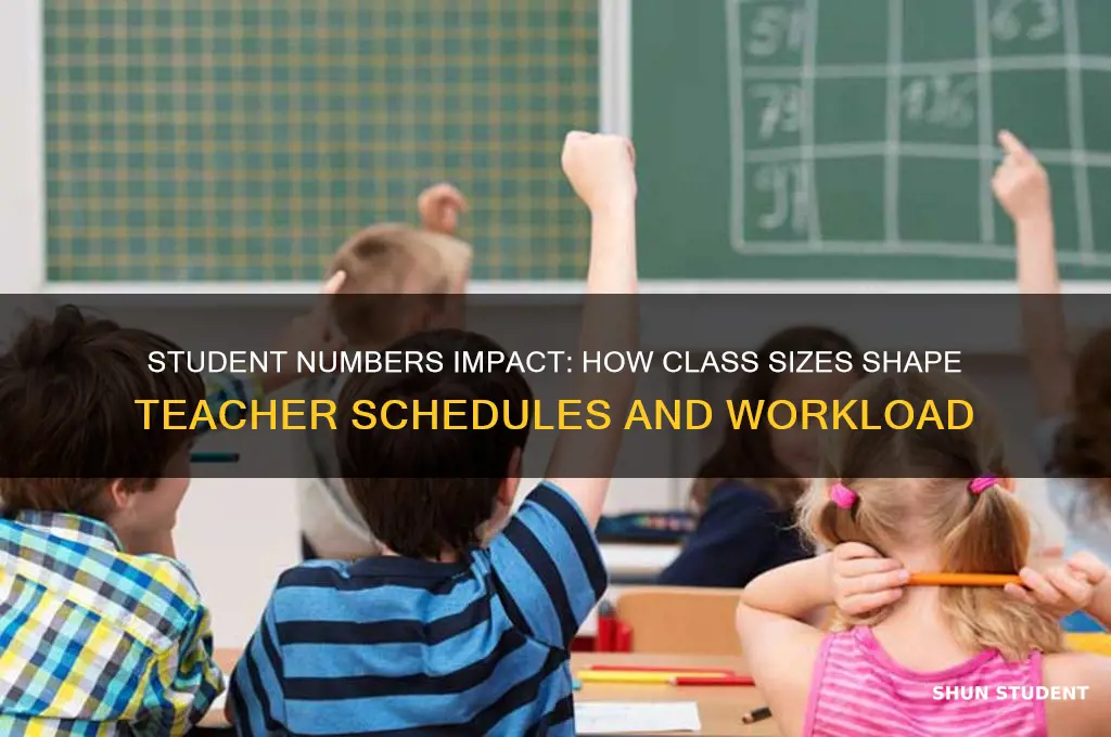how does student numbers affect teacher schedules
