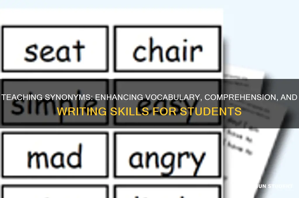how does teaching synonyms help students