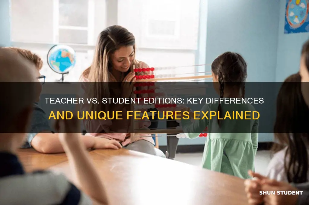 how does the teacher edition vary from the students editions