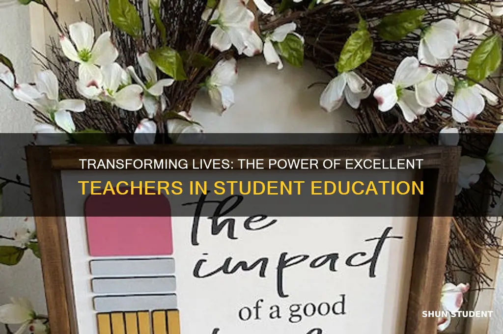 how excellent teacher impacts student education