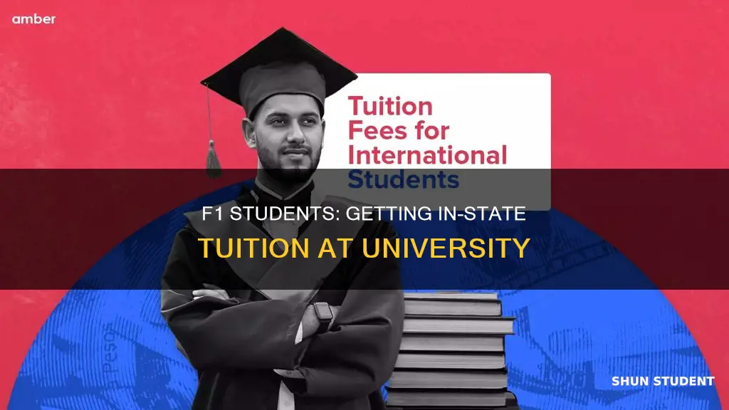 how f1 students get instate tuition in university