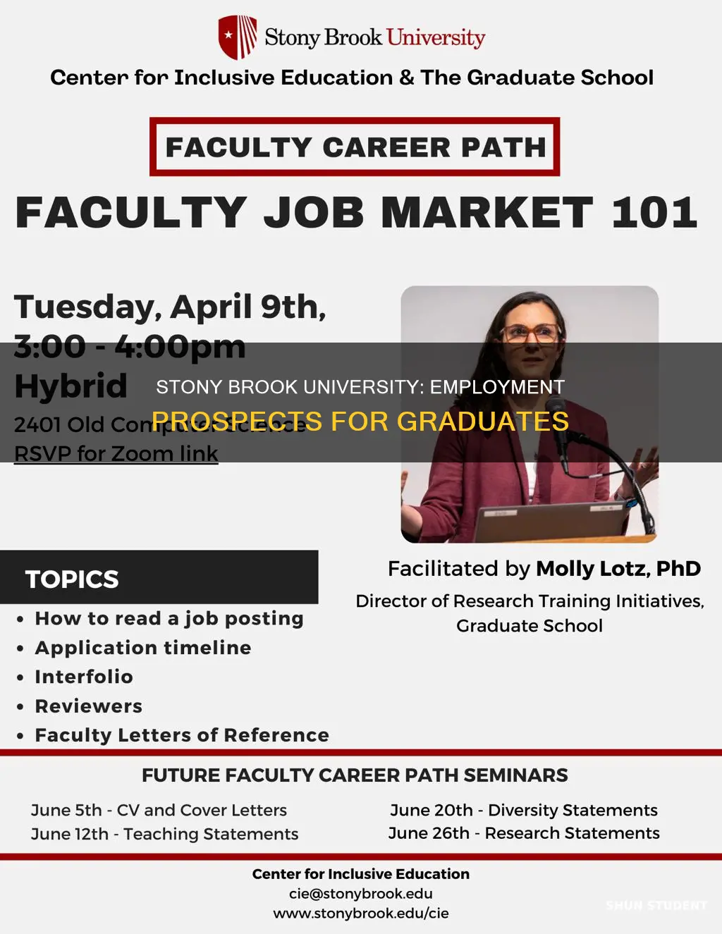 how good is employment of stony brook university students