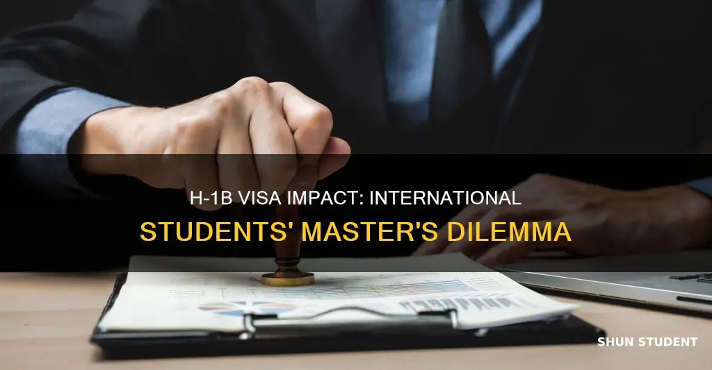how h1b will affect international students coming for masters