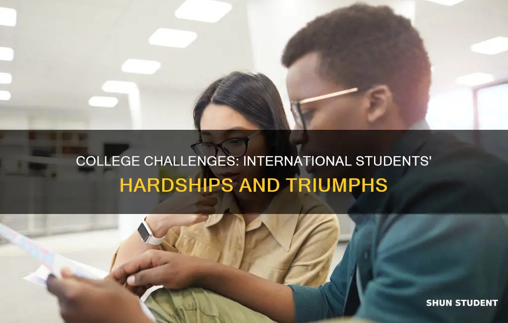 how hard is college for international students