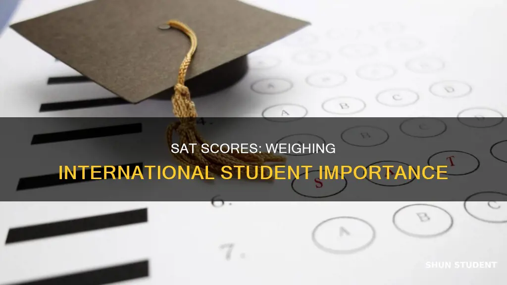 how important are sat scores for international students