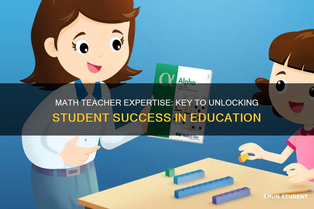 how important is math teacher content knowledge for student sucess
