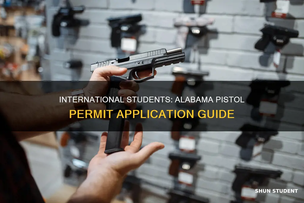 how international student appy for pistol permit in alabama