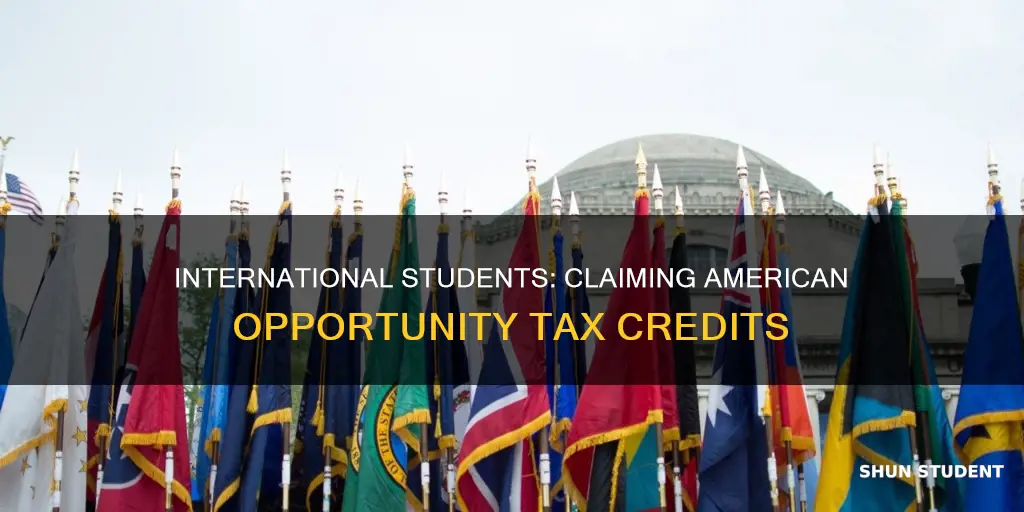 how international student claim american opportunity credit