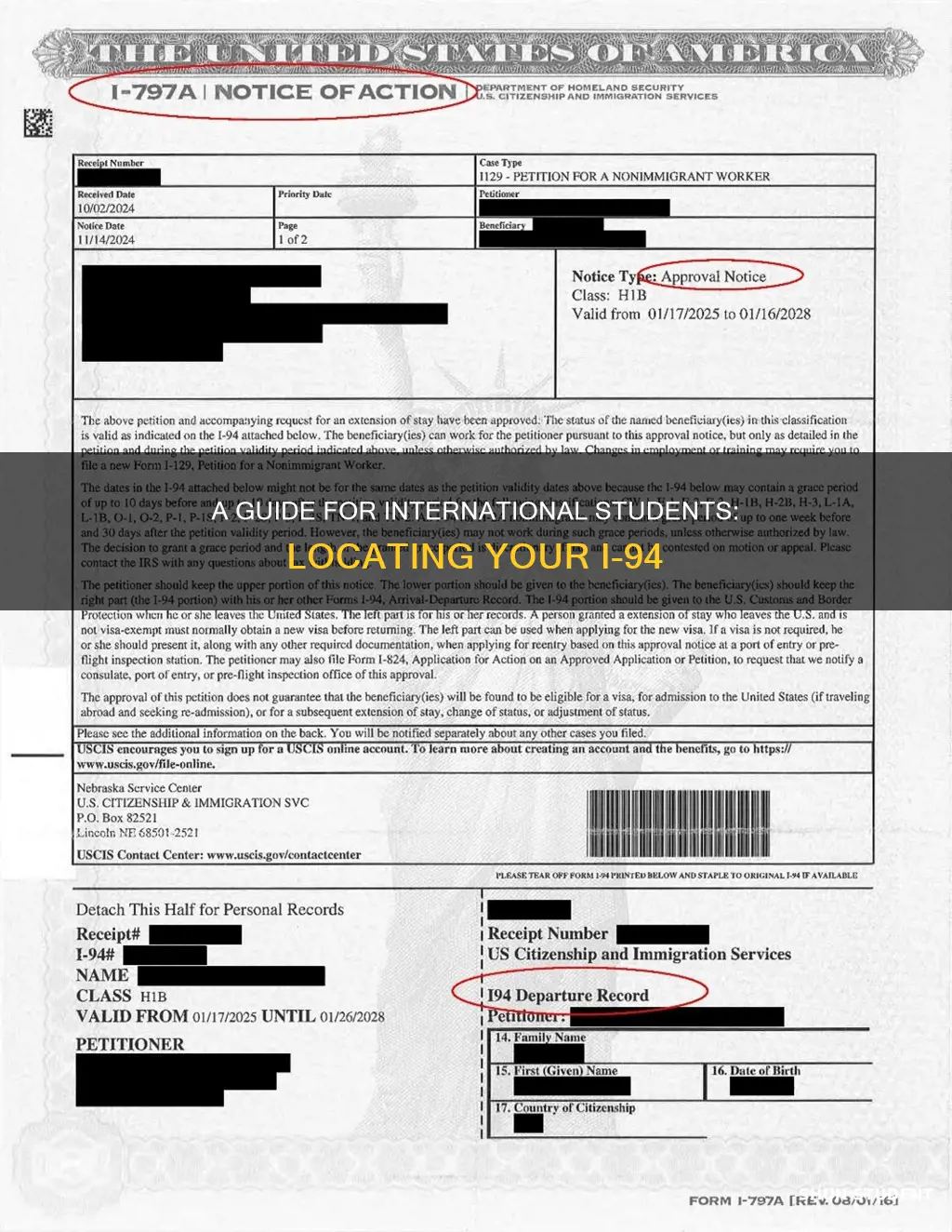 how international student find i 94