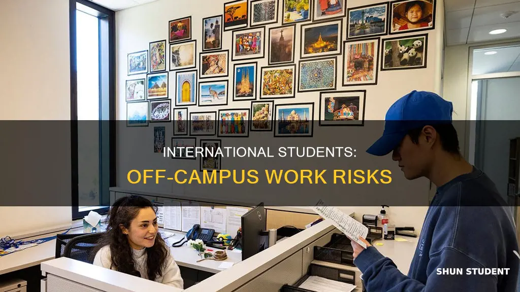 how international student get caught working off campus