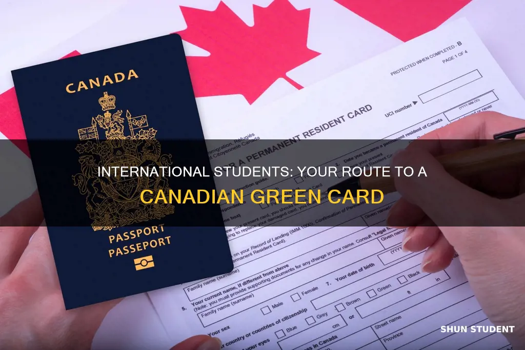 how international student get green card in canada
