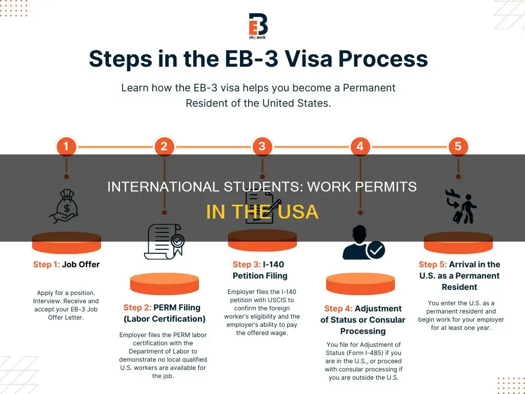 how international student get work permit in usa