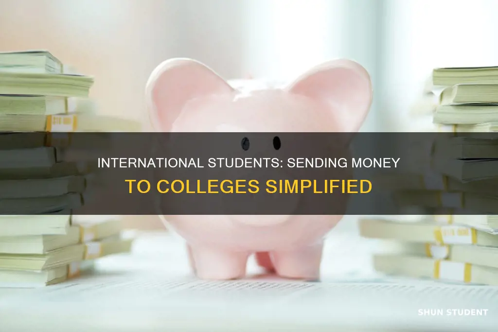 how international students can send money to their colleges