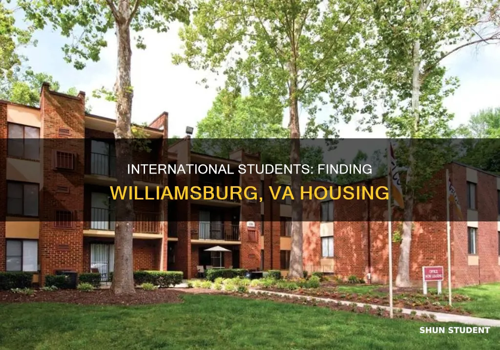 how international students find an apartment in williamsburg va