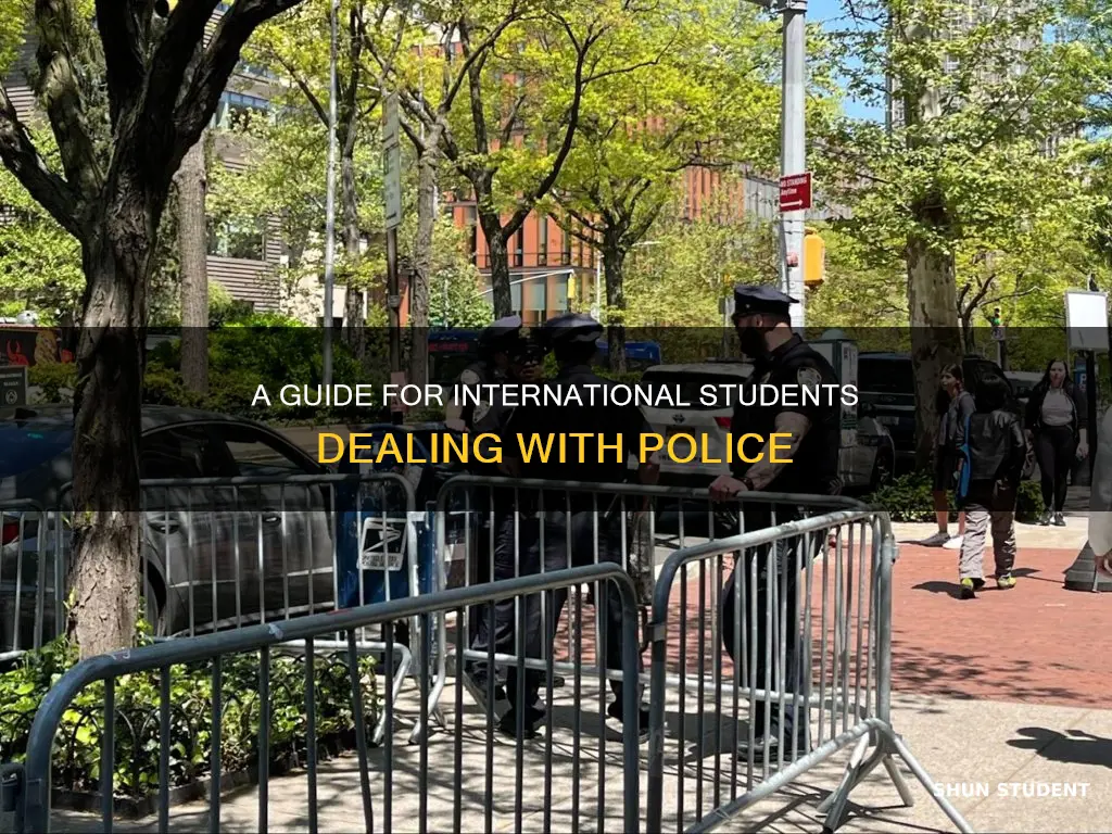 how is an international student to be with the police