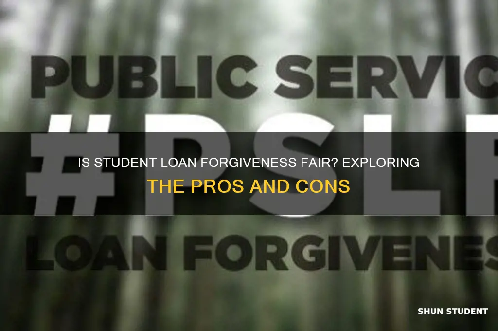how is forgiving student loans fair