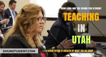 Utah Student Teaching Hours: Understanding Your Commitment and Schedule