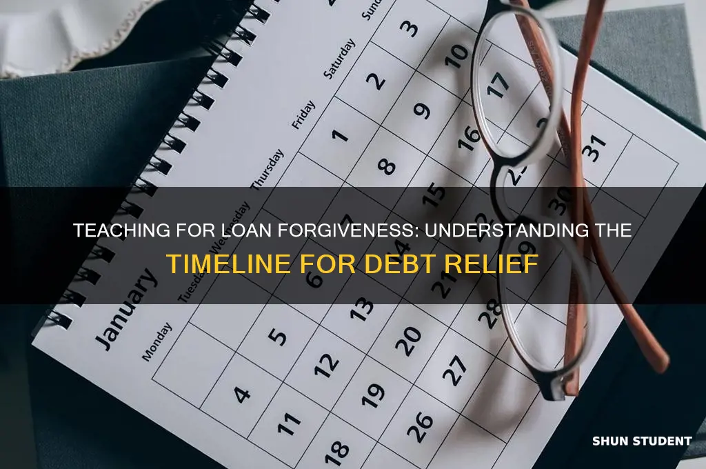how long be a teacher before student loan forgiveness