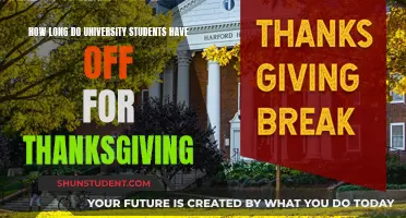 University Students' Thanksgiving Break: How Long is It?