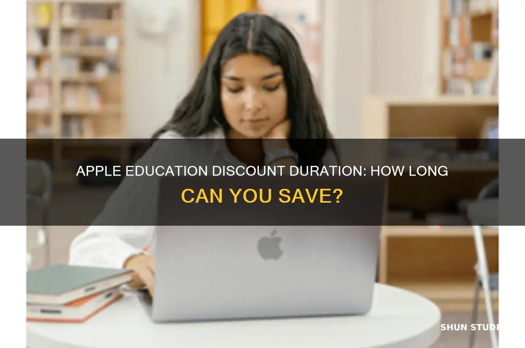 how long does apple education discount last