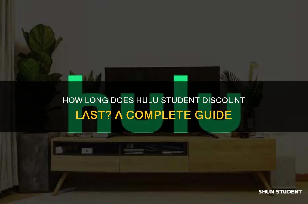 how long does hulu student discount ast
