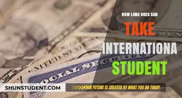 International Students: SSN Processing Time