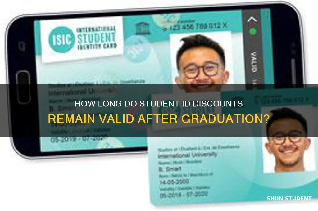 how long does student id last for discount