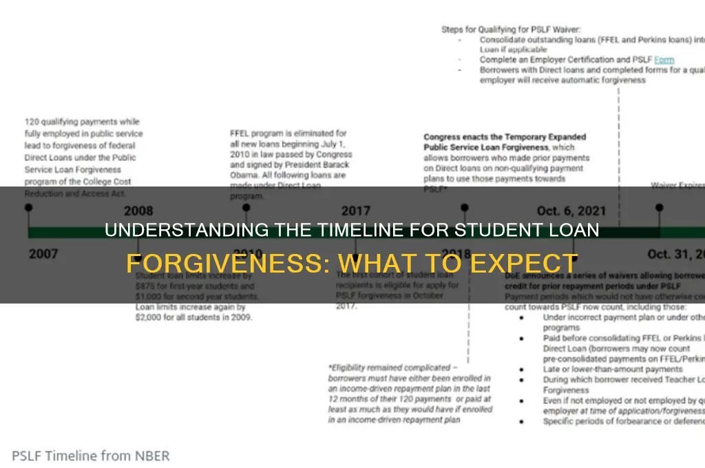 how long does student loan forgiveness take