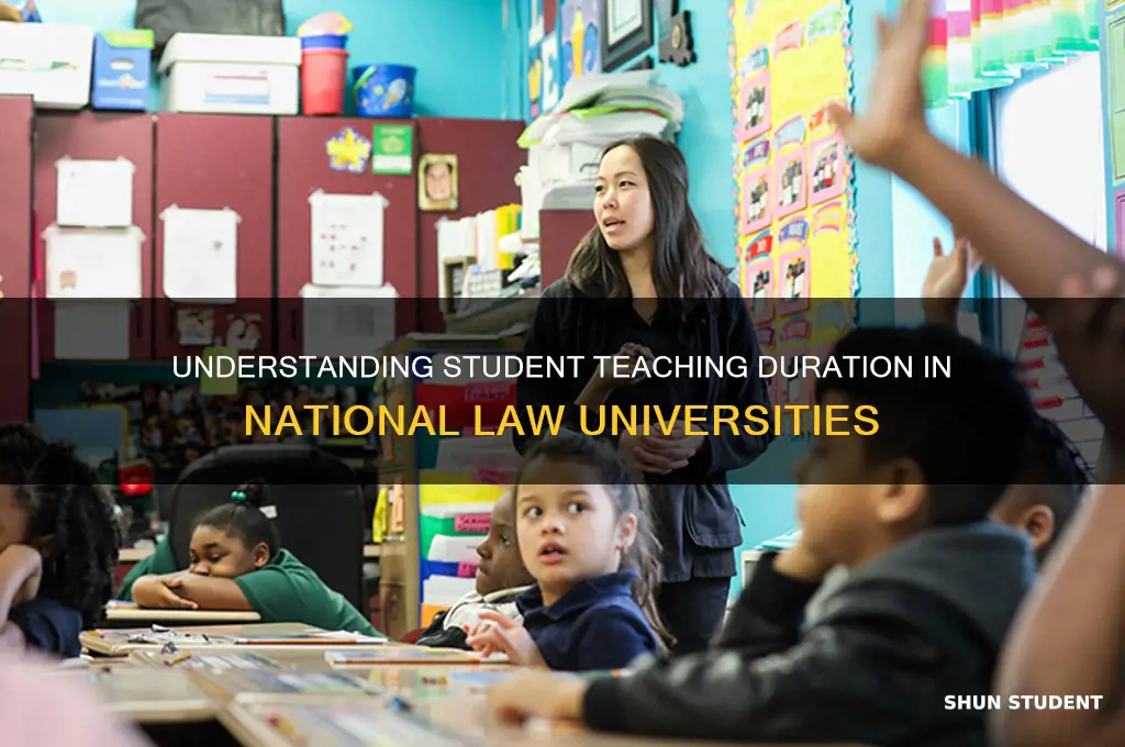 how long does students teaching in nlu