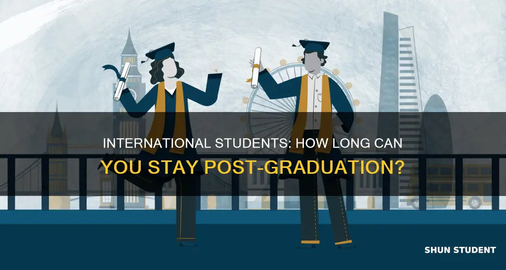 how long international student stay here after graudation