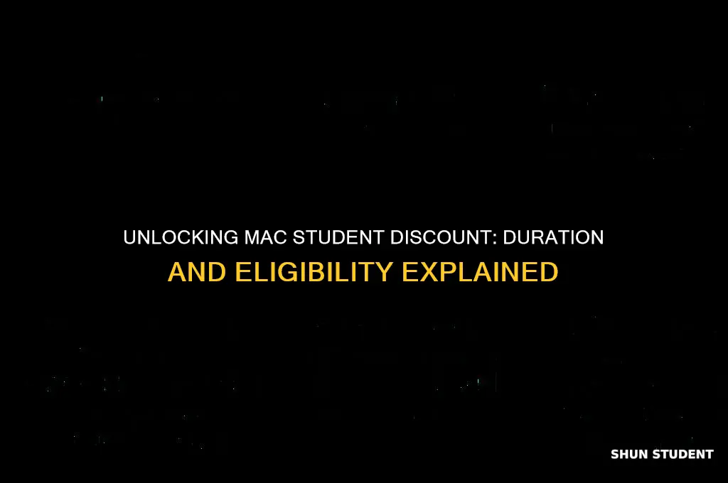 how long is mac student discount