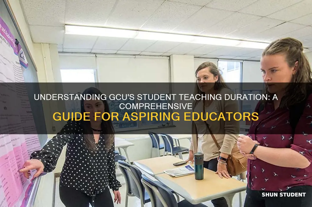 how long is student teaching at gcu