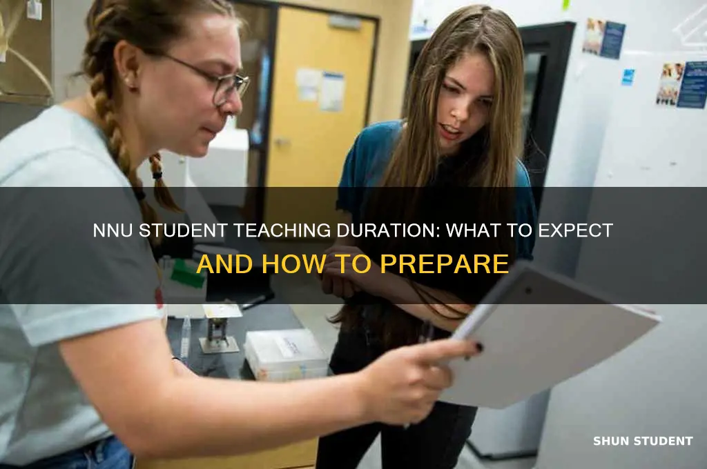 how long is student teaching at nnu