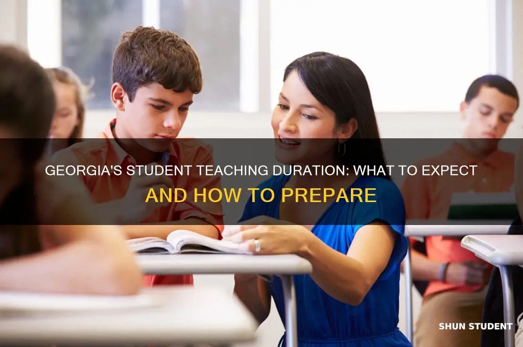 how long is student teaching in georgia