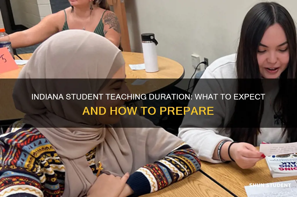 how long is student teaching in indiana