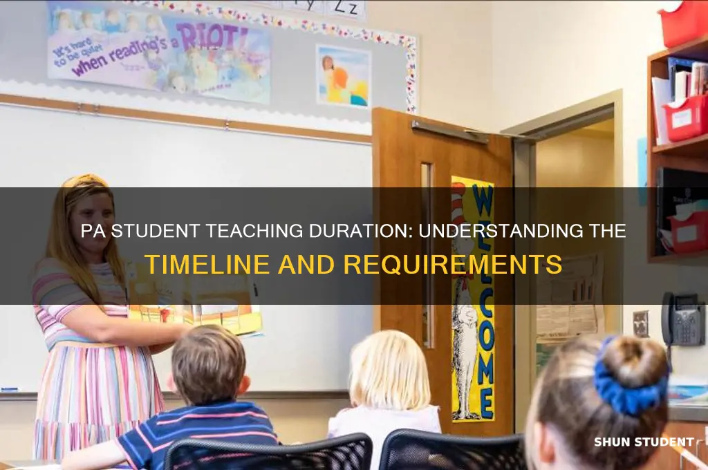 how long is student teaching in pa