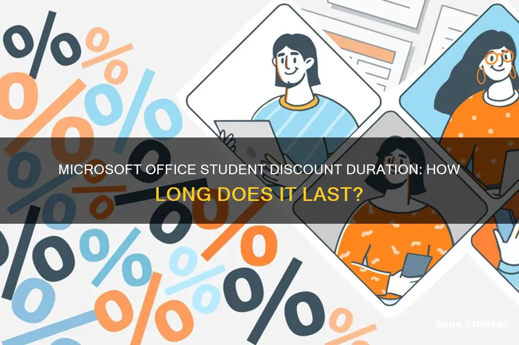 how long is the student discount for mircosoft office