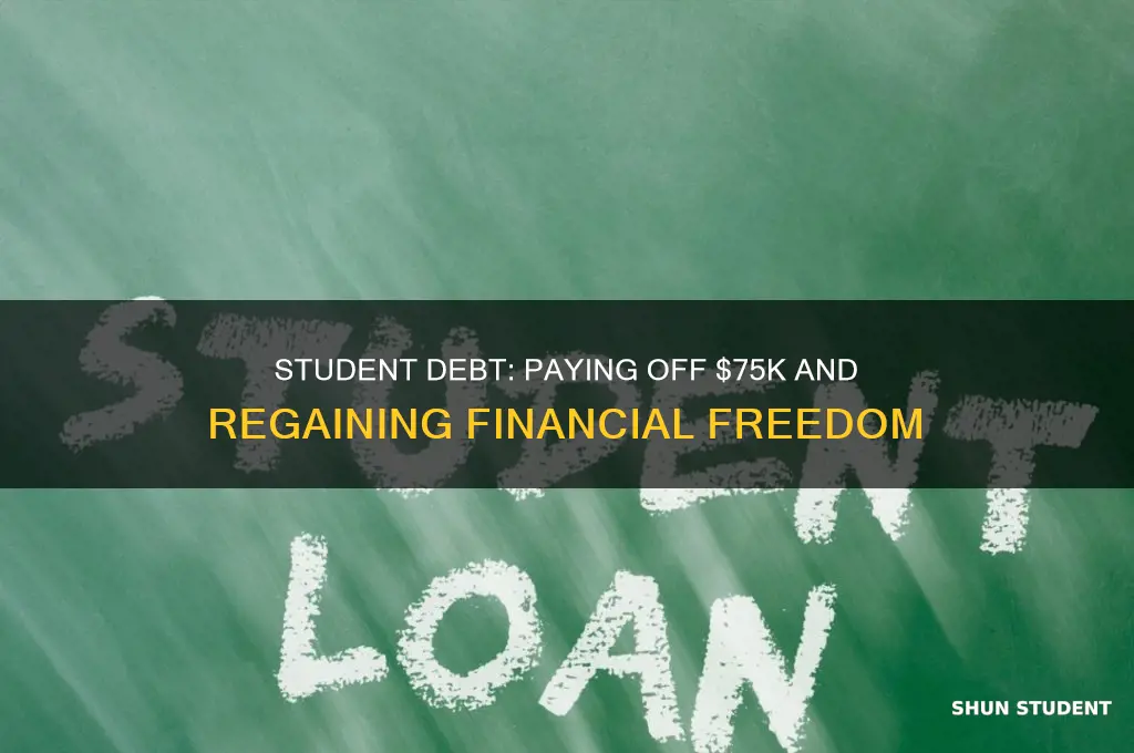 how long to pay off 75k student debt