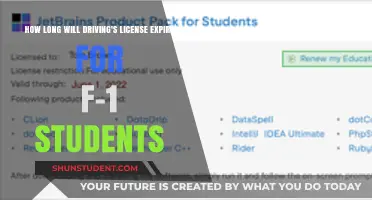 F-1 Student Driving License Expiry: Understanding Validity Duration