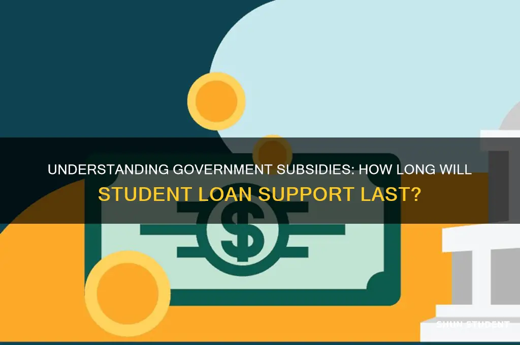 how long will the government subsidize my student loans