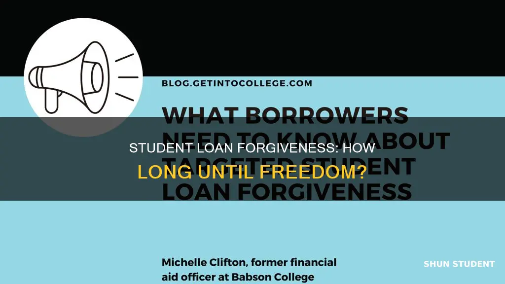 how long will you pay on student loans until forgivin