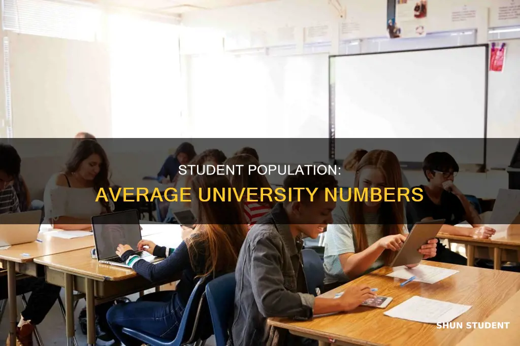 how many average student in an university
