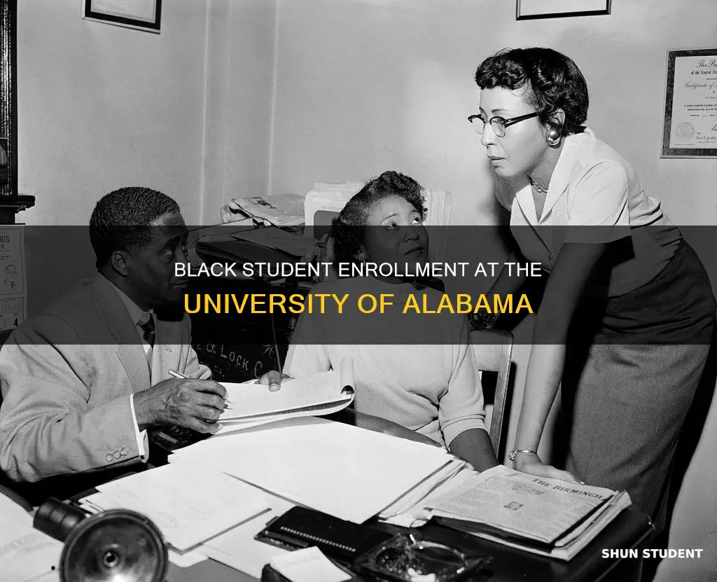 how many black students at university of alabama