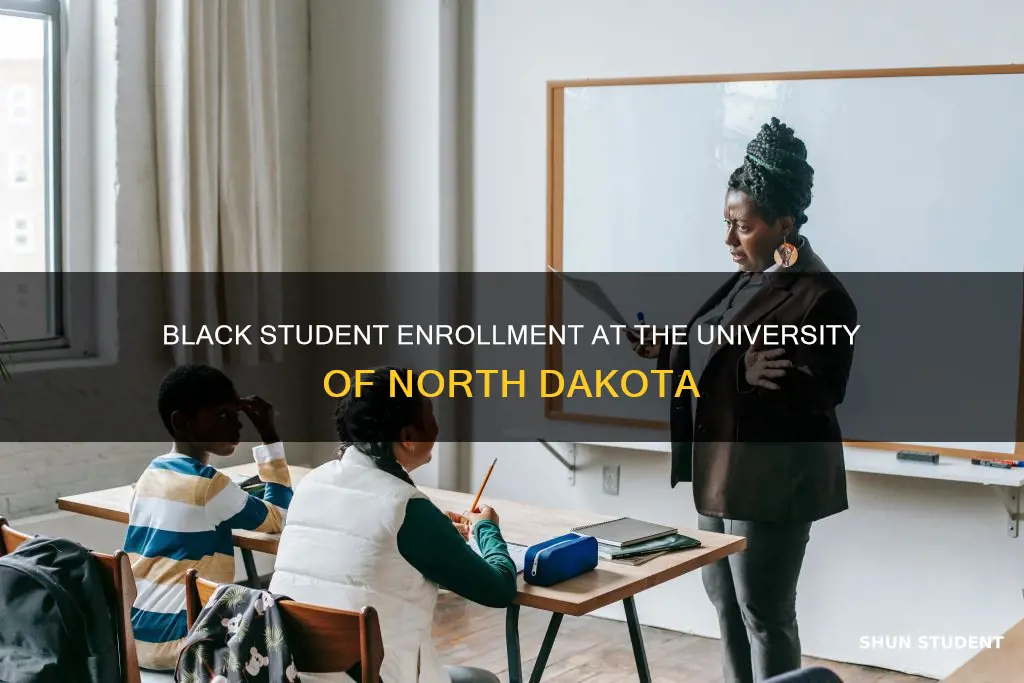 how many black students attend university of north dakota