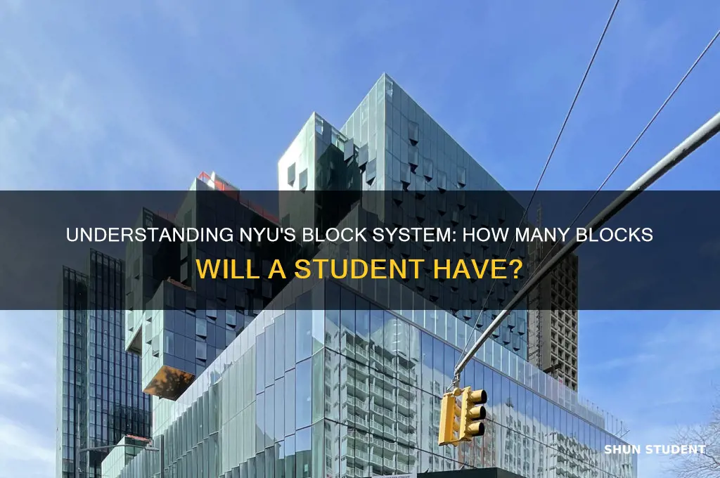 how many blocks will a nyu student hace