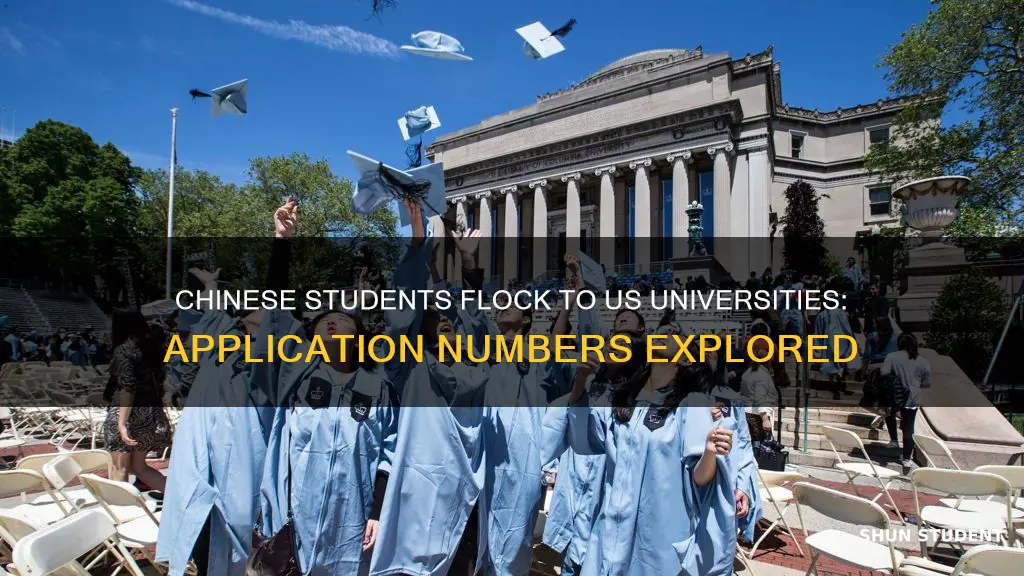 how many chinese students apply to us universities every year